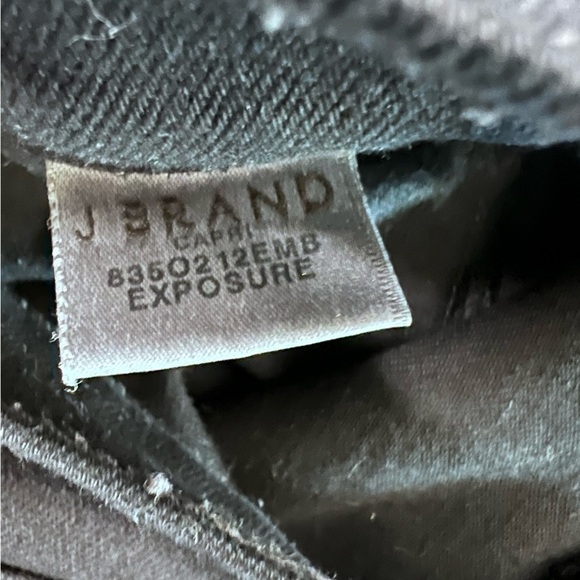 J Brand Black Distressed Skinny Jeans  Raw Hem Size 31 - Picture 13 of 15